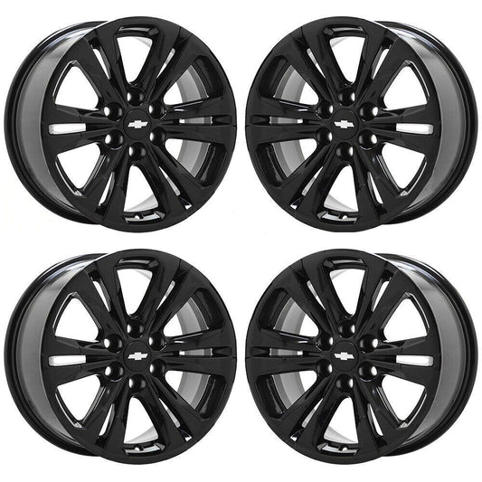 17" Chevrolet Colorado GMC Canyon Gloss Black wheels rims OEM set 14027 EXCHANGE