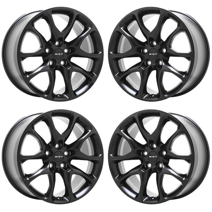 20" Dodge Durango Hellcat SRT Satin Black wheels rims Factory OEM set 2733