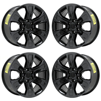 20" Dodge Ram 1500 Truck Black Chrome wheels rims Factory OEM set 2678 EXCHANGE
