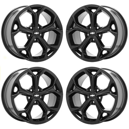 18" Chevrolet Malibu Gloss Black wheels rims Factory OEM set 5893 EXCHANGE
