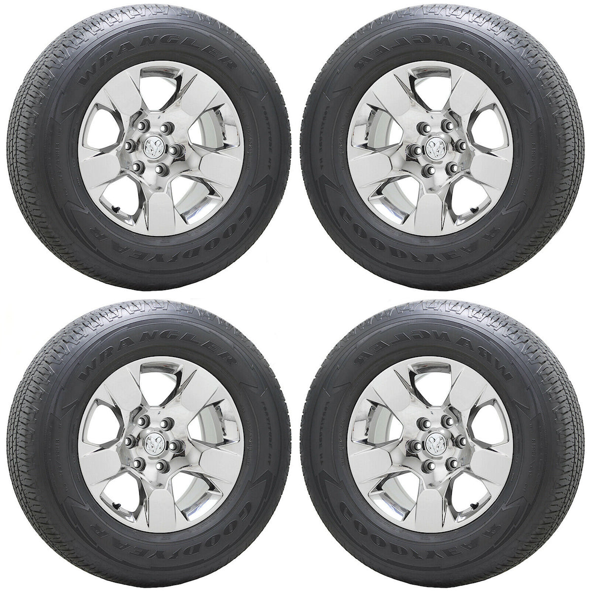 18" Dodge Ram 1500 Truck Bright Chrome wheels rims tires Factory OEM set 4 2669