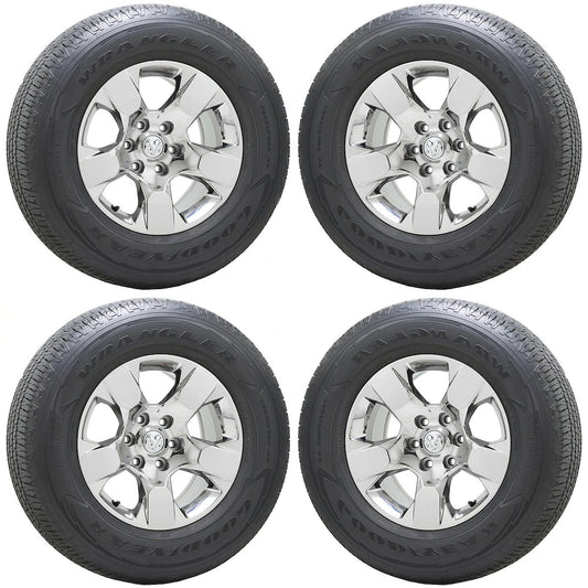 18" Dodge Ram 1500 Truck Bright Chrome wheels rims tires Factory OEM set 4 2669