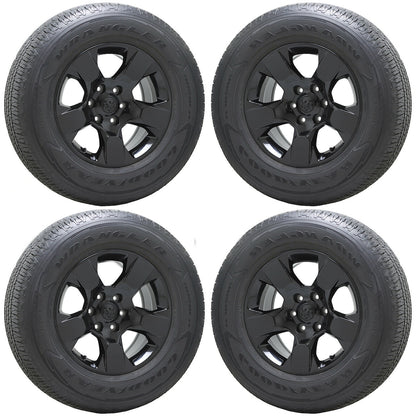 18" Dodge Ram 1500 Truck Gloss Black wheels rims tires Factory OEM set 4 2669