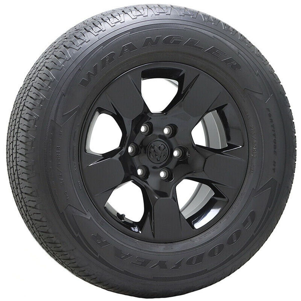 18" Dodge Ram 1500 Truck Gloss Black wheels rims tires Factory OEM set 4 2669