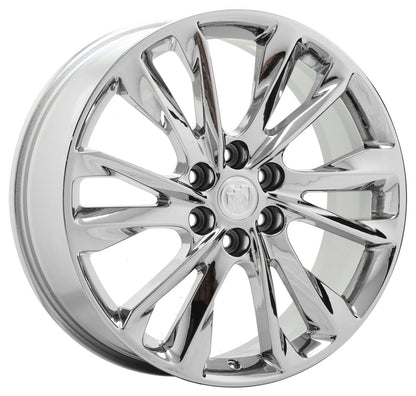 21" Buick Enclave Bright Chrome Wheels Rims Factory OEM set