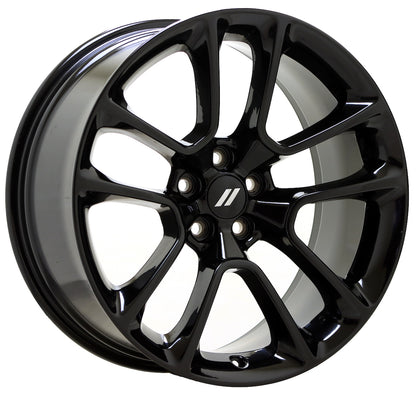 20" Dodge Charger Challenger Gloss Black wheels rims Factory OEM set 2713