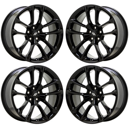 20" Dodge Charger Challenger Gloss Black wheels rims Factory OEM set 2713