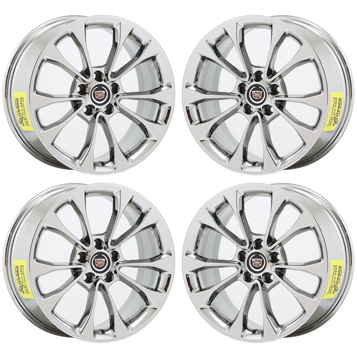 18" Cadillac ATS Coupe Bright Chrome Wheels Rims Factory OEM 4731 4734 EXCHANGE