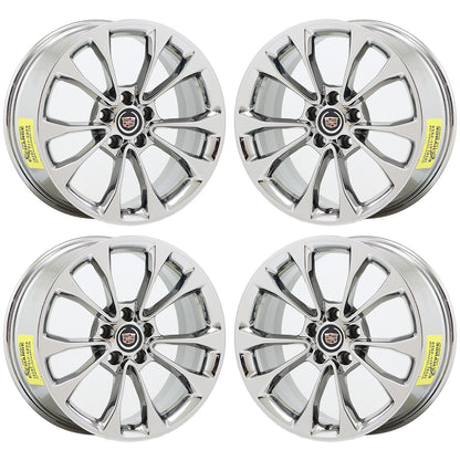 18" Cadillac ATS Coupe Bright Chrome Wheels Rims Factory OEM 4731 4734 EXCHANGE