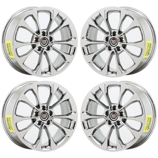 18" Cadillac ATS Coupe Bright Chrome Wheels Rims Factory OEM 4731 4734 EXCHANGE