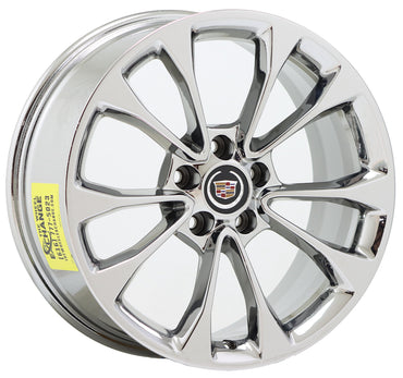 18" Cadillac ATS Coupe Bright Chrome wheels rims Factory OEM set 4731 4734