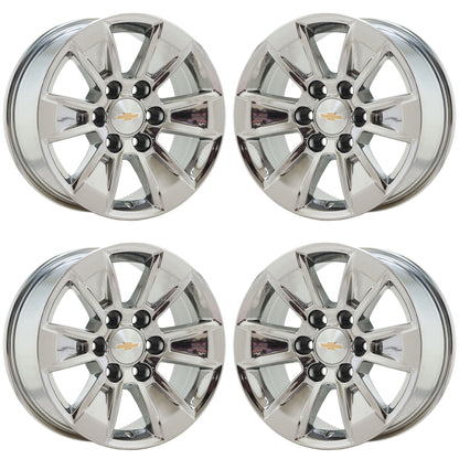 17" Chevrolet Silverado / Sierra Truck Bright Chrome wheels rims Factory 5908