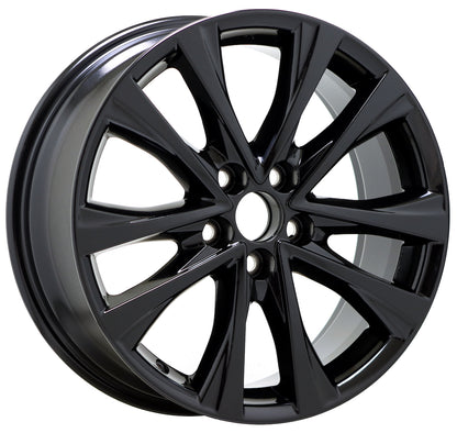 18" Toyota RAV4 Gloss Black wheels rims Factory OEM set 75200 EXCHANGE