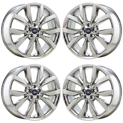 19" Ford Escape Bright Chrome wheels rims Factory OEM set 10112 EXCHANGE
