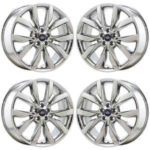 19" Ford Escape Bright Chrome wheels rims Factory OEM 2017-2019 set 10112