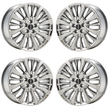 18" Lincoln Nautilus Bright Chrome wheels rims Factory OEM set 10215 EXCHANGE