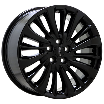 18" Lincoln Nautilus Gloss Black wheels rims Factory OEM set 10215