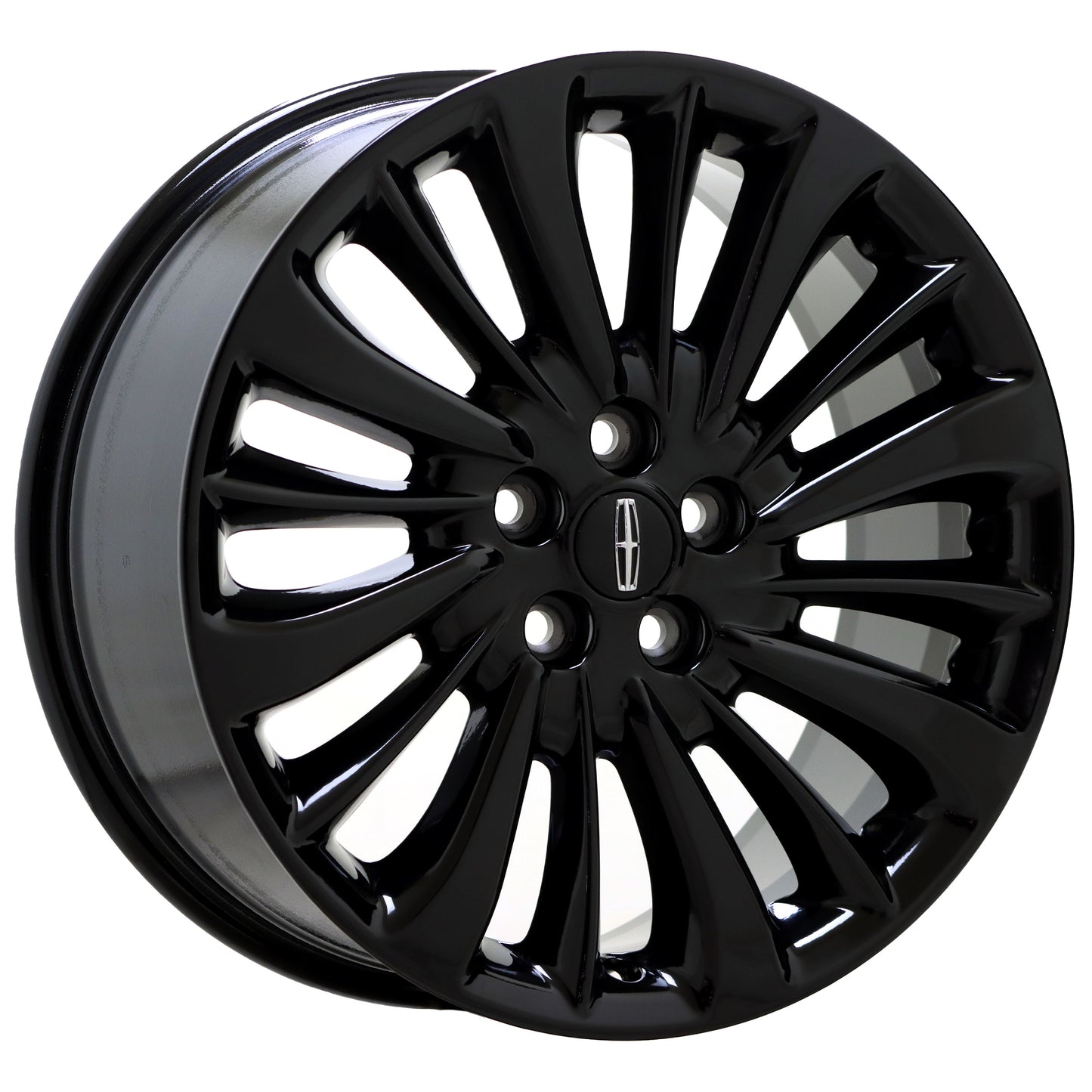 18" Lincoln Nautilus Gloss Black wheels rims Factory OEM set 10215 EXCHANGE