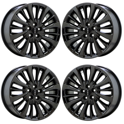 18" Lincoln Nautilus Black Chrome wheels rims Factory OEM set 10215