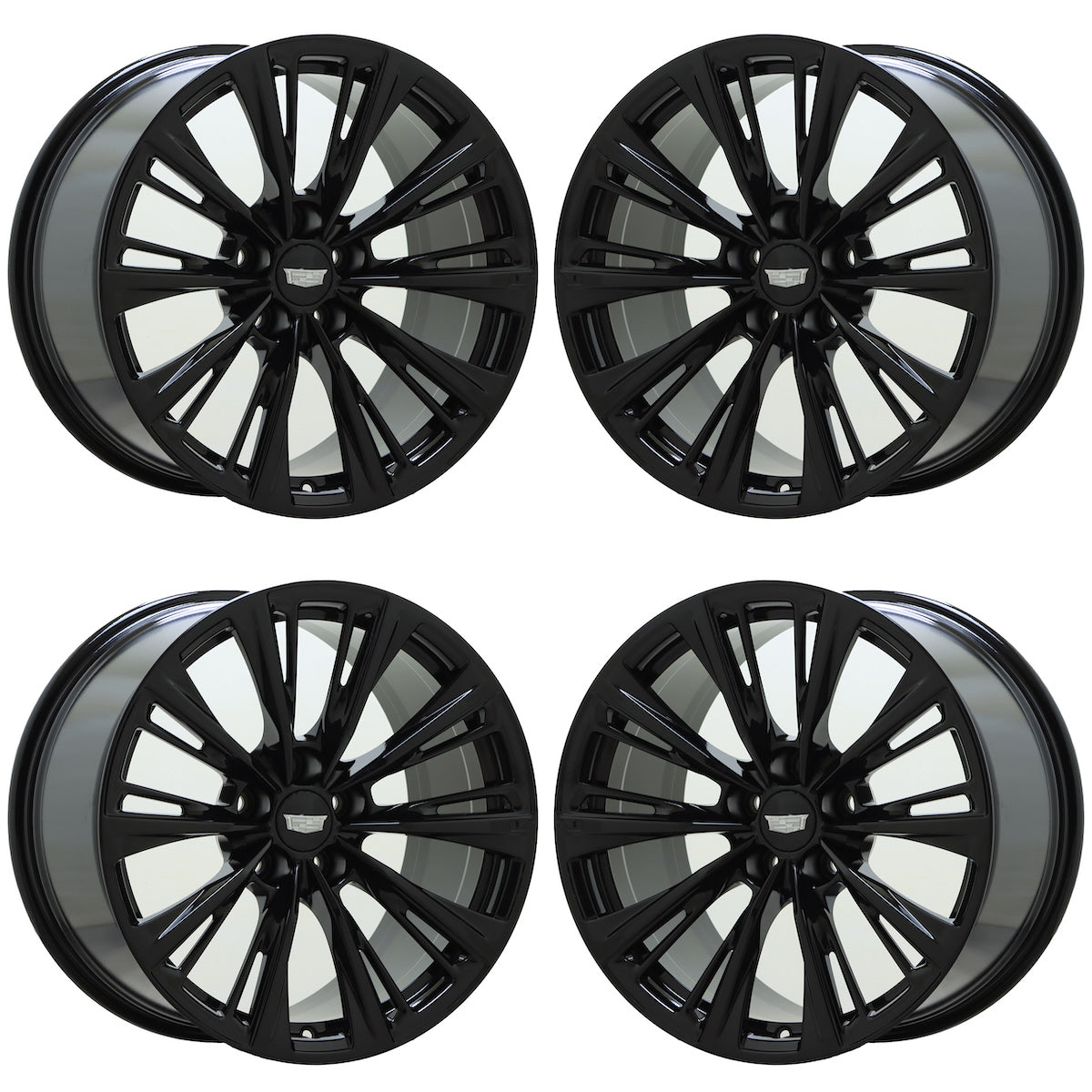 19" Cadillac CT5-V Gloss Black Wheels Factory OEM 14072 14074 EXCHANGE