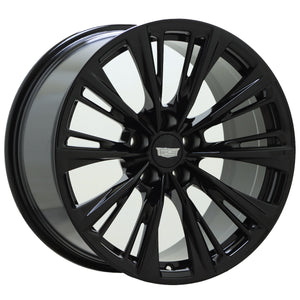 19" Cadillac CT5-V Black Wheel Rim Factory OEM 14072 (Front)