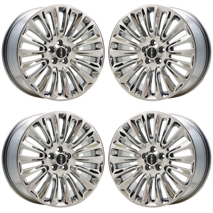 19" Lincoln MKZ Bright Chrome wheels rims Factory OEM set 3954