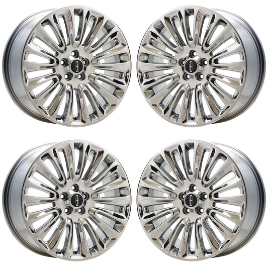 19" Lincoln MKZ Bright Chrome wheels rims Factory OEM set 3954