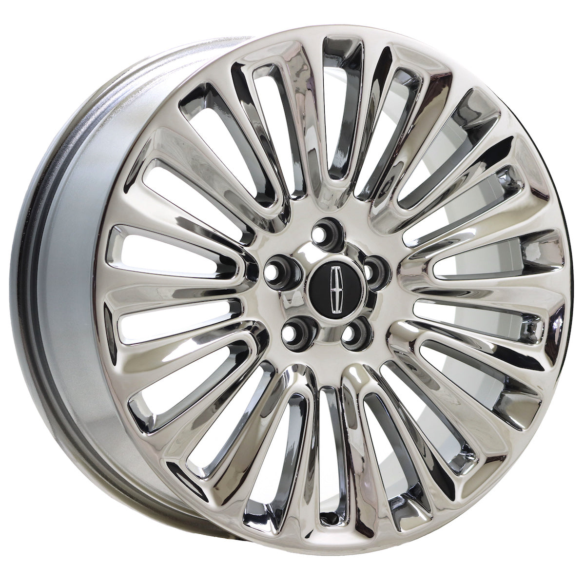19" Lincoln MKZ Bright Chrome wheels rims Factory OEM set 3954