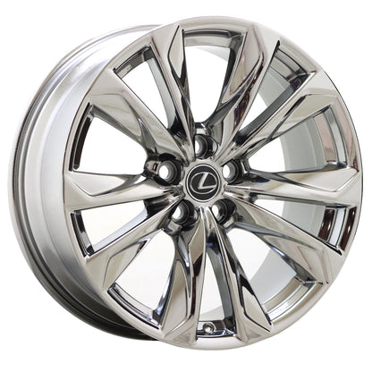 20" Lexus LS500 LS500h Bright Chrome wheels rims Factory OEM set 74368 EXCHANGE