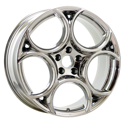 19" Alfa Romeo Giulia Bright Chrome wheels rims Factory OEM set 58166 EXCHANGE