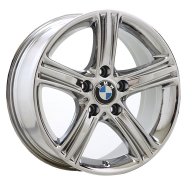 17" BMW 320 328 330 335 340 428 430 Bright Chrome wheels rims OEM set 71535