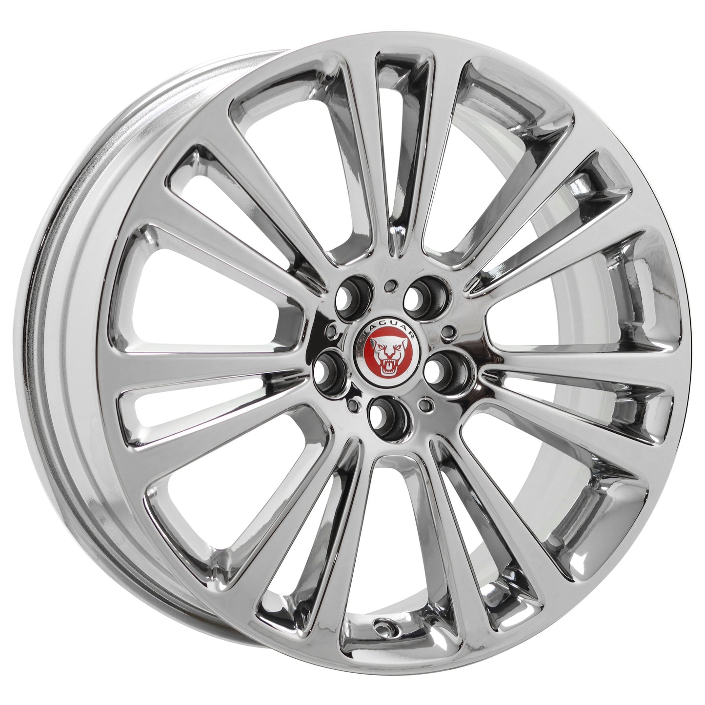 19" Jaguar XF Bright Chrome wheels rims 2009-2021 Factory OEM set 59949 EXCHANGE
