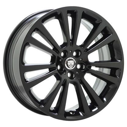 19" Jaguar XF Gloss Black Wheels Rims 2009-2021 Factory OEM set 59949 EXCHANGE