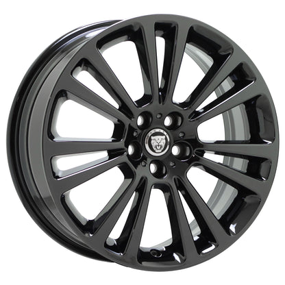 19" Jaguar XF Black Chrome Wheels Rims 2009-2021 Factory OEM set 59949 EXCHANGE