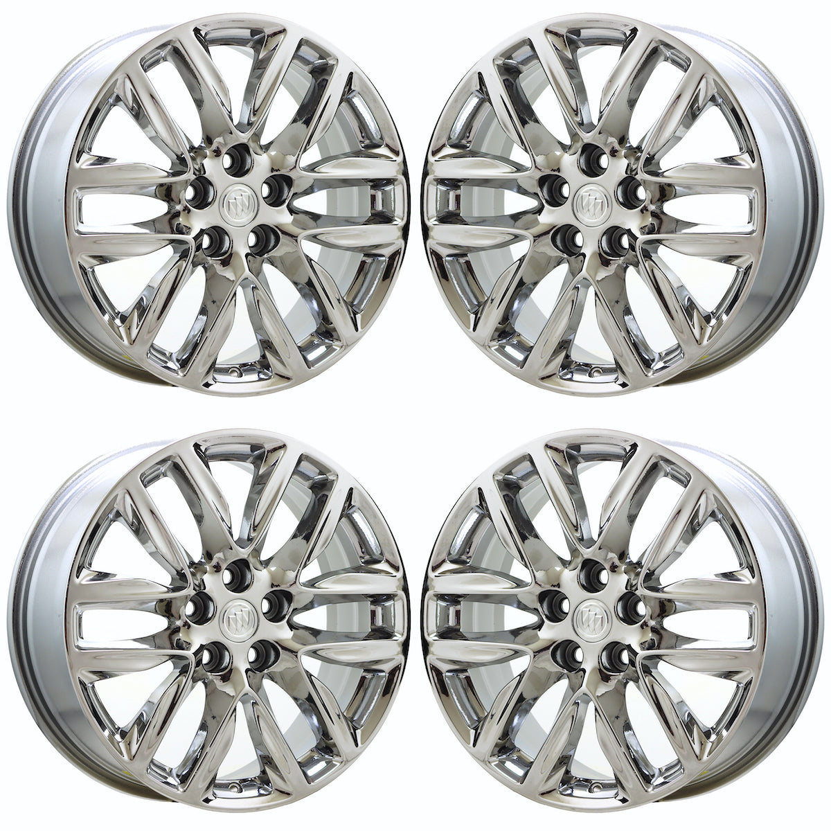 19" Buick Envision Bright Chrome wheels rims Factory OEM set 4152 EXCHANGE
