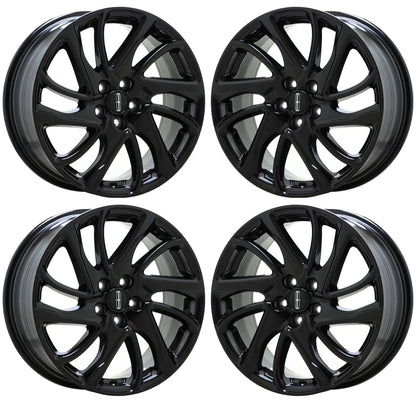 18" Lincoln Corsair Gloss Black wheels rims Factory OEM 10247 EXCHANGE