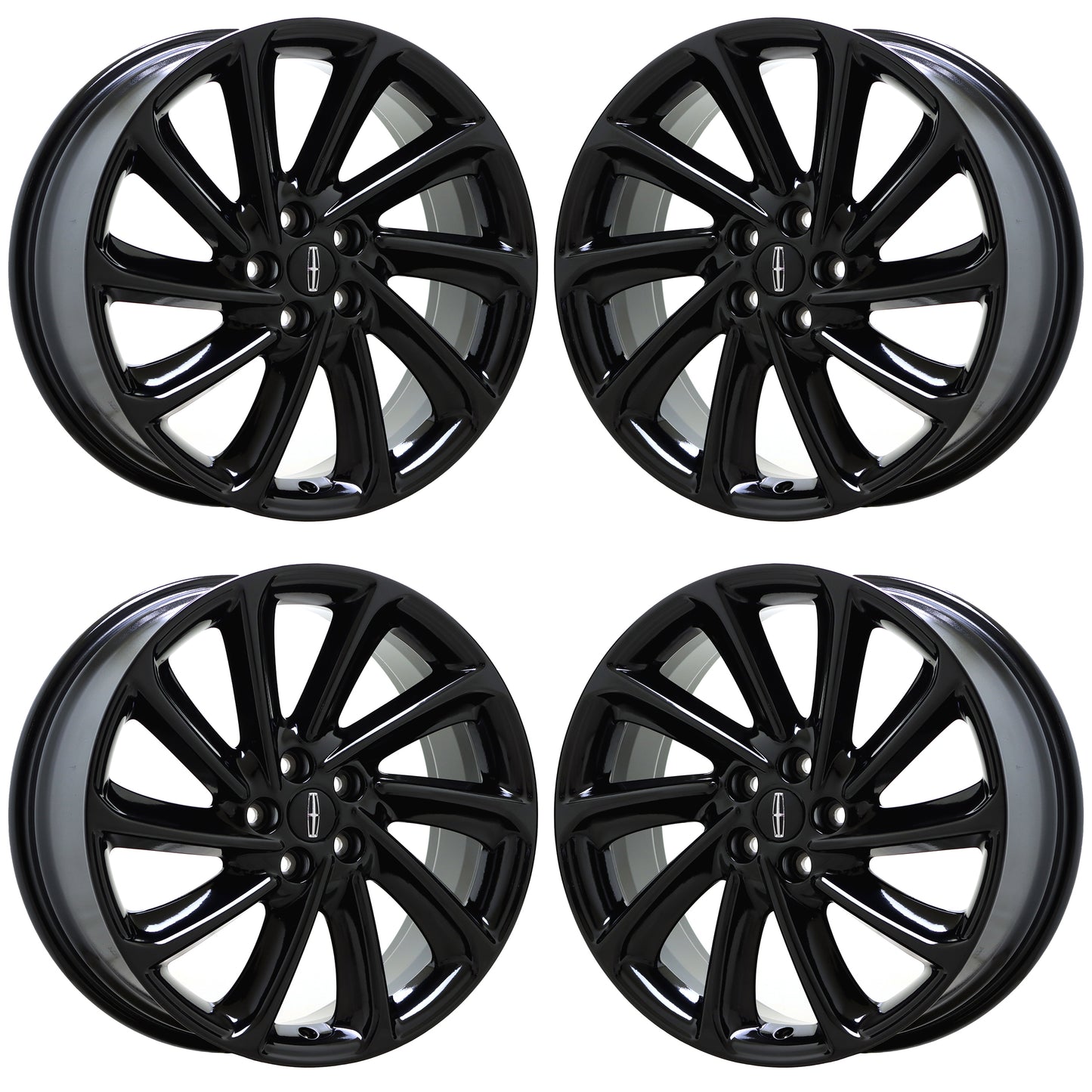 19" Lincoln Corsair Gloss Black wheels rims Factory OEM 10422 EXCHANGE