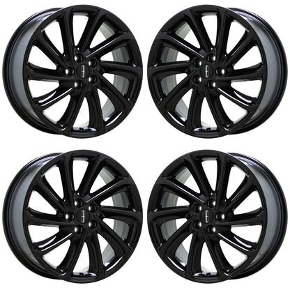 19" Lincoln Corsair Gloss Black wheels rims Factory OEM 10422 EXCHANGE