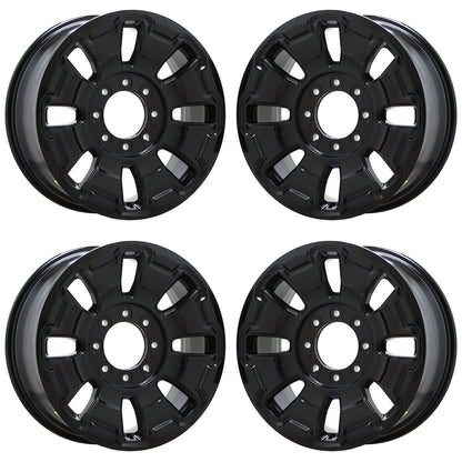 20" Ford F250 F350 SRW Gloss Black wheels rims Factory OEM set 10487 EXCHANGE