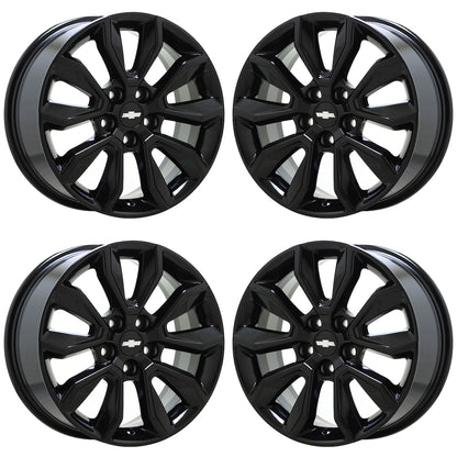 17" Chevrolet Trailblazer Gloss Black wheels rims Factory OEM set 14039 EXCHANGE