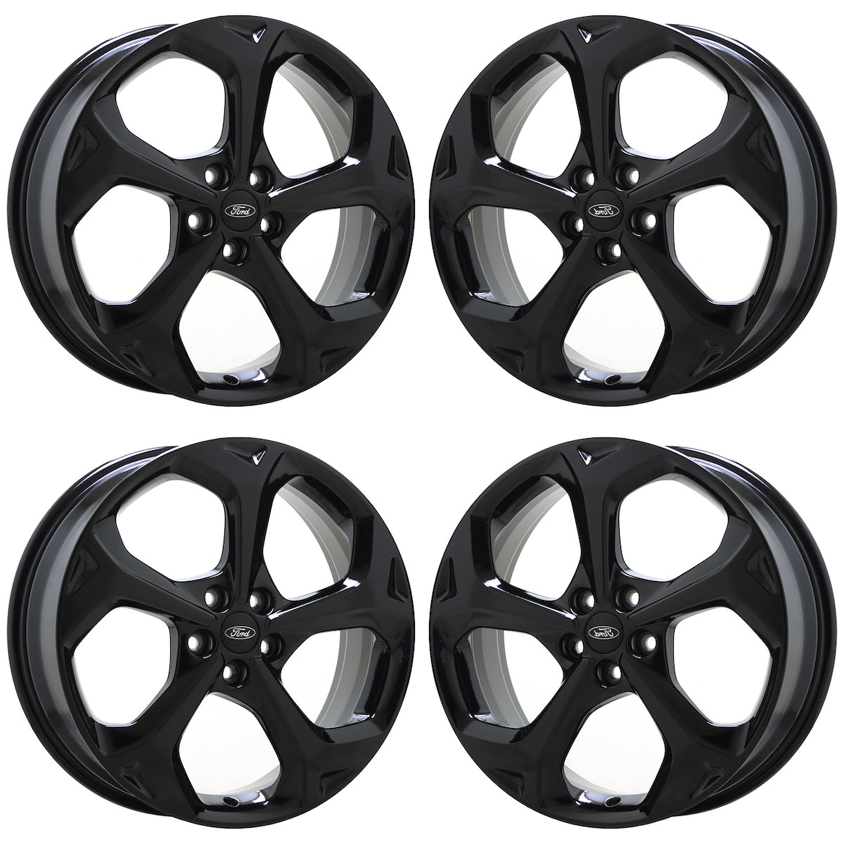 19" Ford Escape / Lincoln MKC Gloss Black wheels rims Factory OEM set 10467