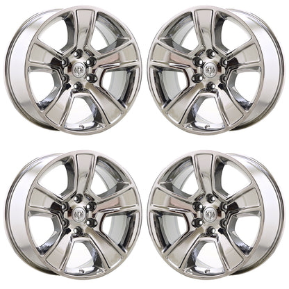 20" Ram 1500 Truck Bright Chrome wheels rims Factory OEM set 2676 EXCHANGE