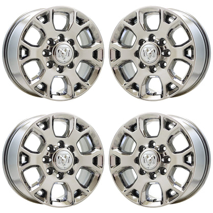 18" Dodge Ram 2500-3500 Truck Bright Chrome wheels rims Factory OEM set 2693