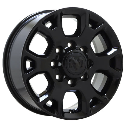 18" Dodge Ram 2500-3500 Truck Gloss Black wheels rims Factory OEM set 2693