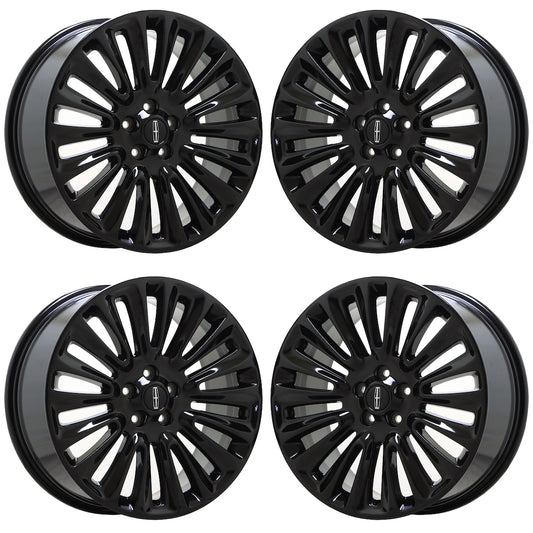 19" Lincoln MKZ Gloss Black wheels rims Factory OEM set 3954 EXCHANGE
