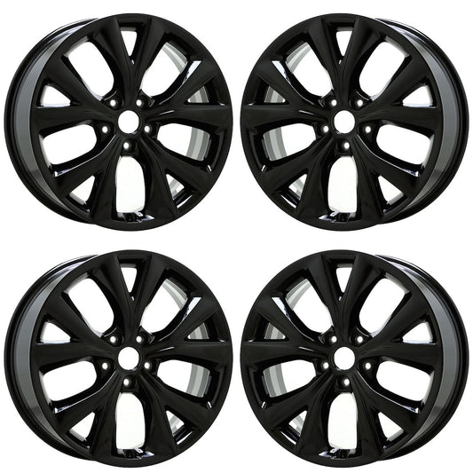 19" Hyundai Santa Fe Gloss Black wheels rims Factory OEM set 70910