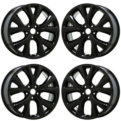 19" Hyundai Santa Fe Gloss Black wheels rims Factory OEM set 70910 EXCHANGE
