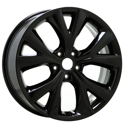 19" Hyundai Santa Fe Gloss Black wheels rims Factory OEM set 70910