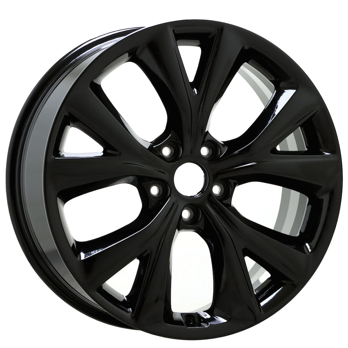 19" Hyundai Santa Fe Gloss Black wheels rims Factory OEM set 70910 EXCHANGE