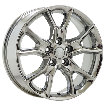 20" Jeep Grand Cherokee Bright Chrome wheels rims Factory OEM set 9138 EXCHANGE